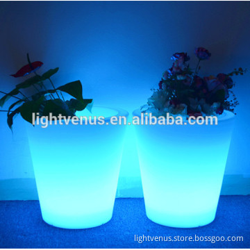 wholesale home decor small LED flower pot for living room balcony